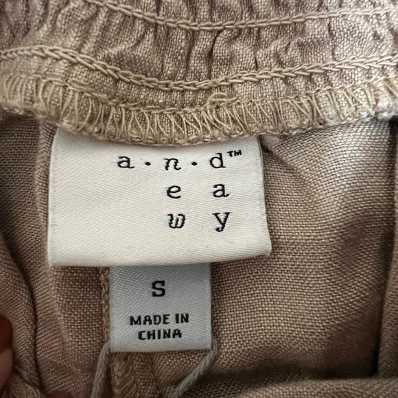 NWT! Small A New Day Pull-On Linen Pant - Picture 2 of 4